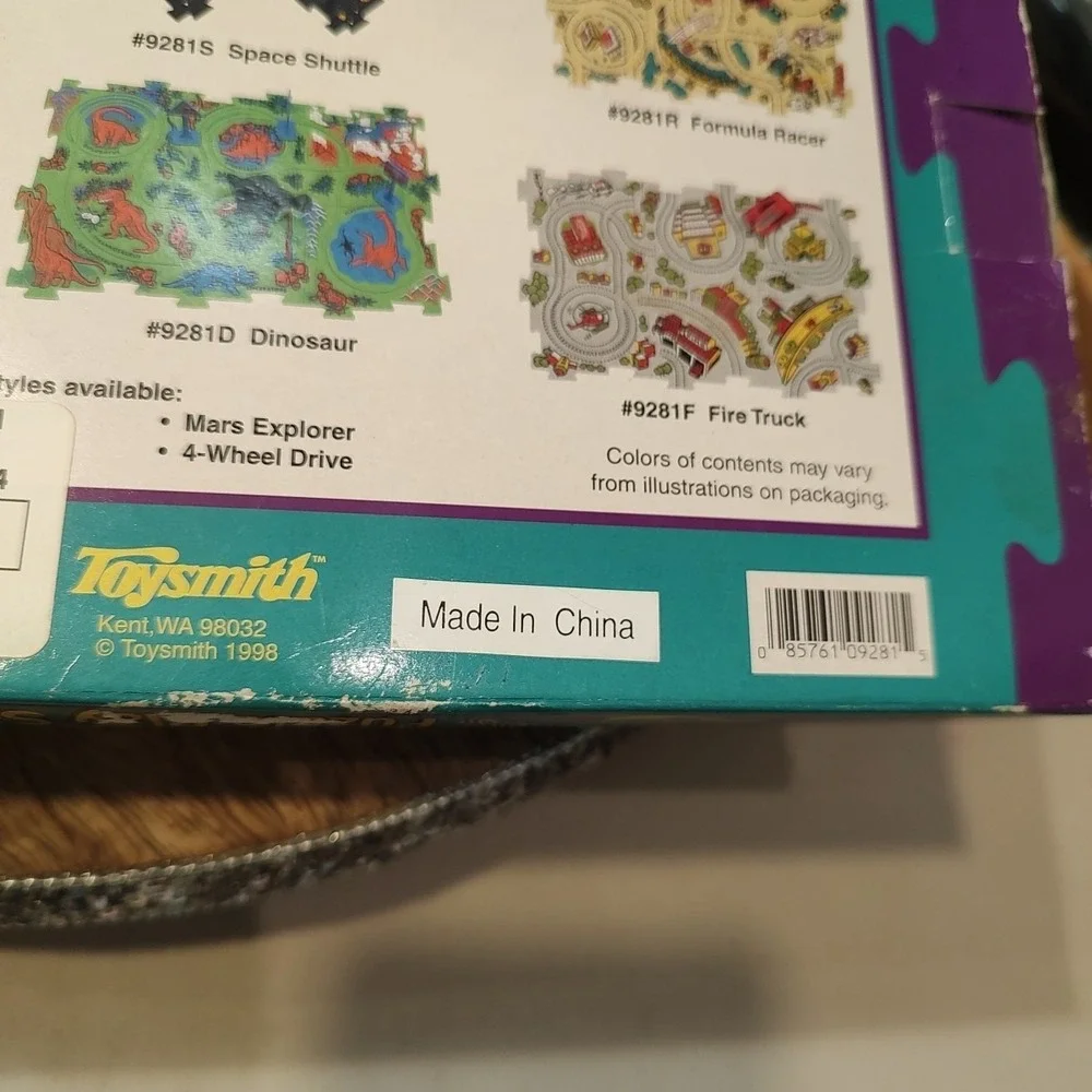 SMALL WORLD TOYS PUZZLE‎ Wind Up VEHICLE SET SERIES TRAIN SET 9281T 13 PIECES
